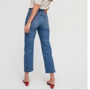 Levi's Wedgie Straight Ankle Jeans size 25